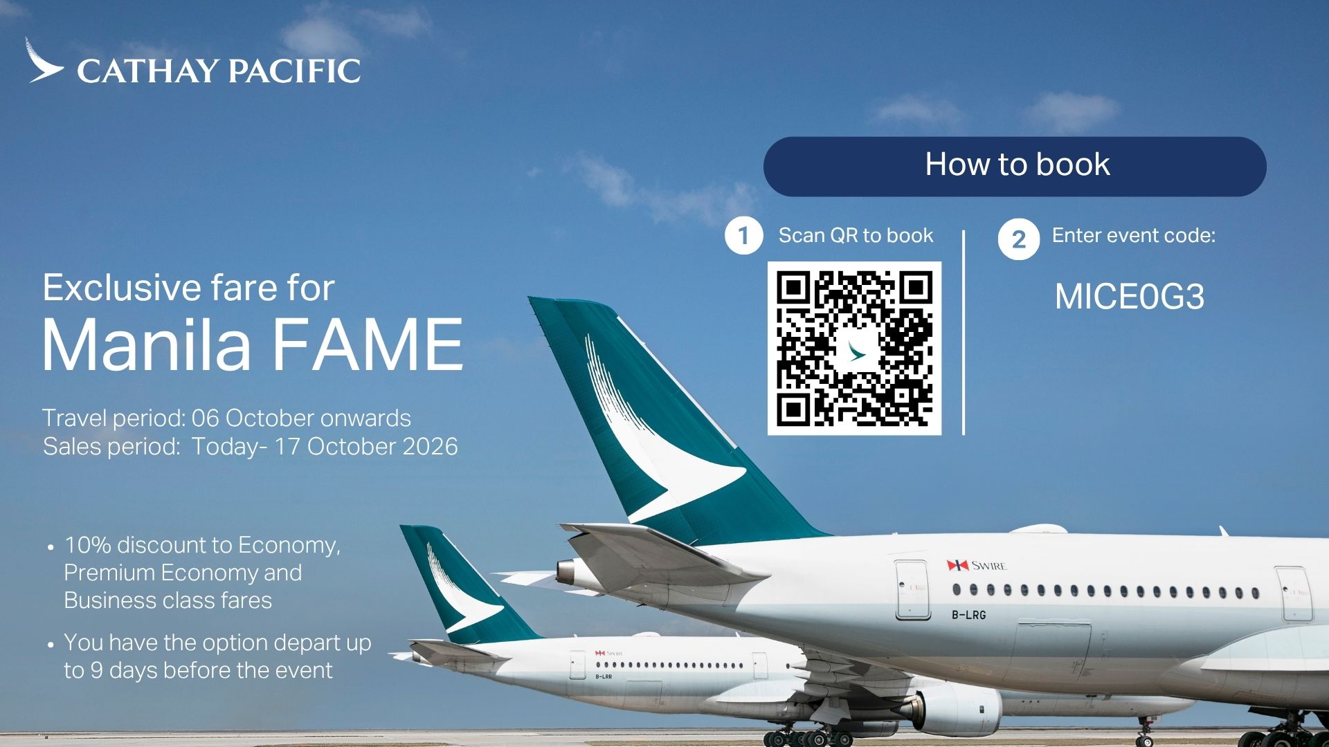 Manila FAME partners with Cathay Pacific