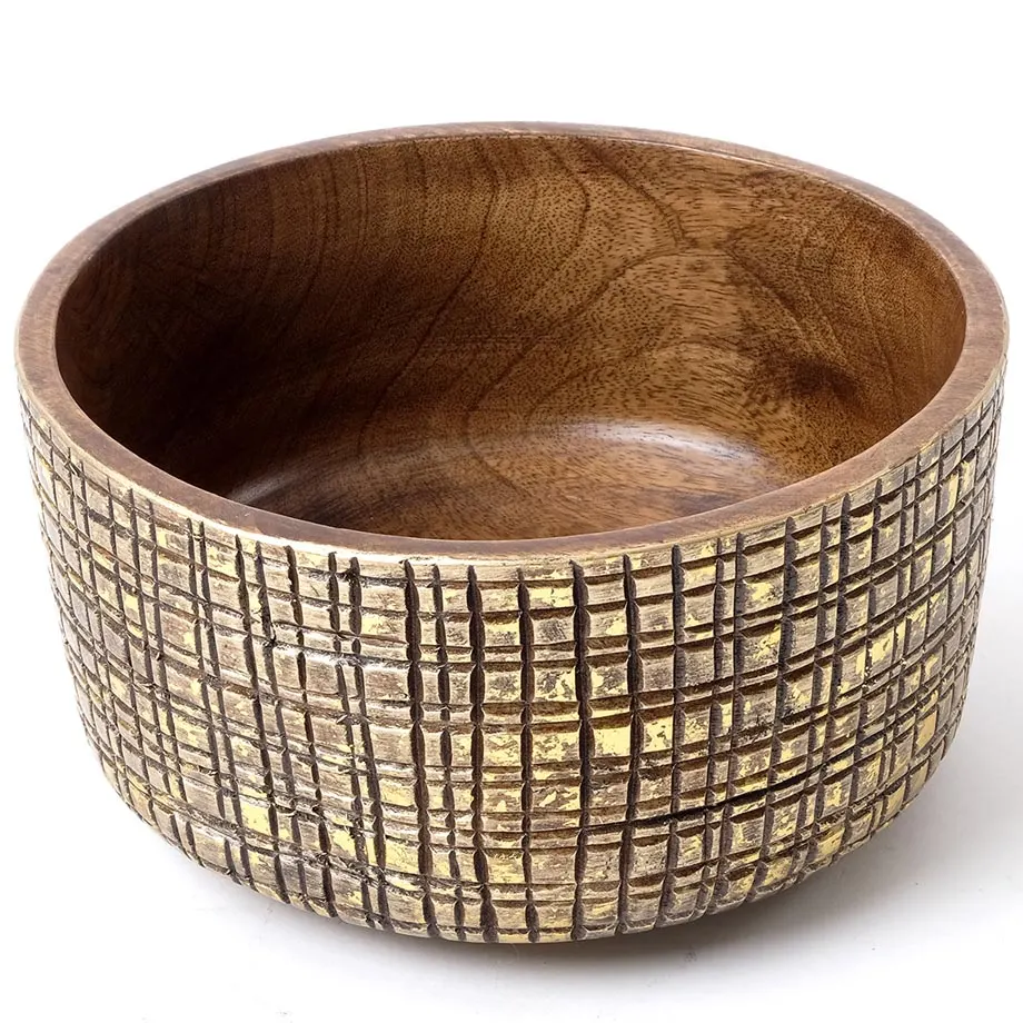 AMB20-02 Round Bowl with Carvings, image 5