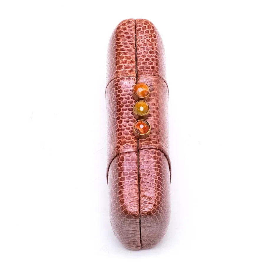 Rita Snakeskin Clutch, image 5
