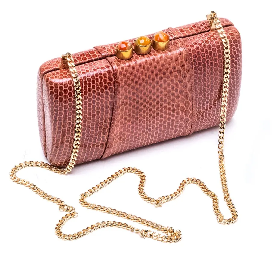 Rita Snakeskin Clutch, image 1