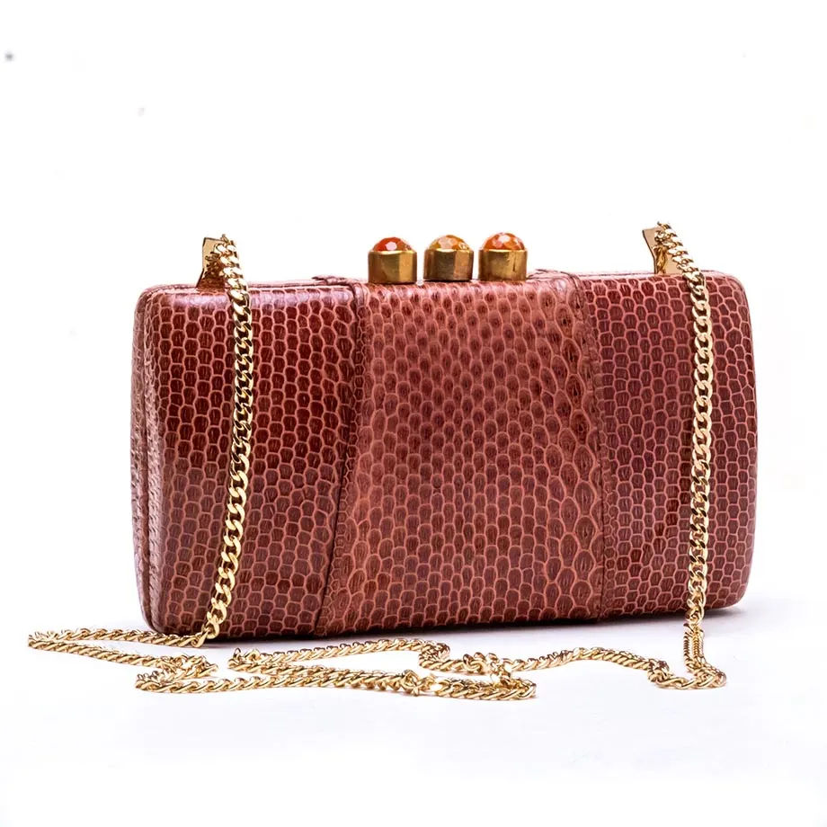 Rita Snakeskin Clutch, image 2
