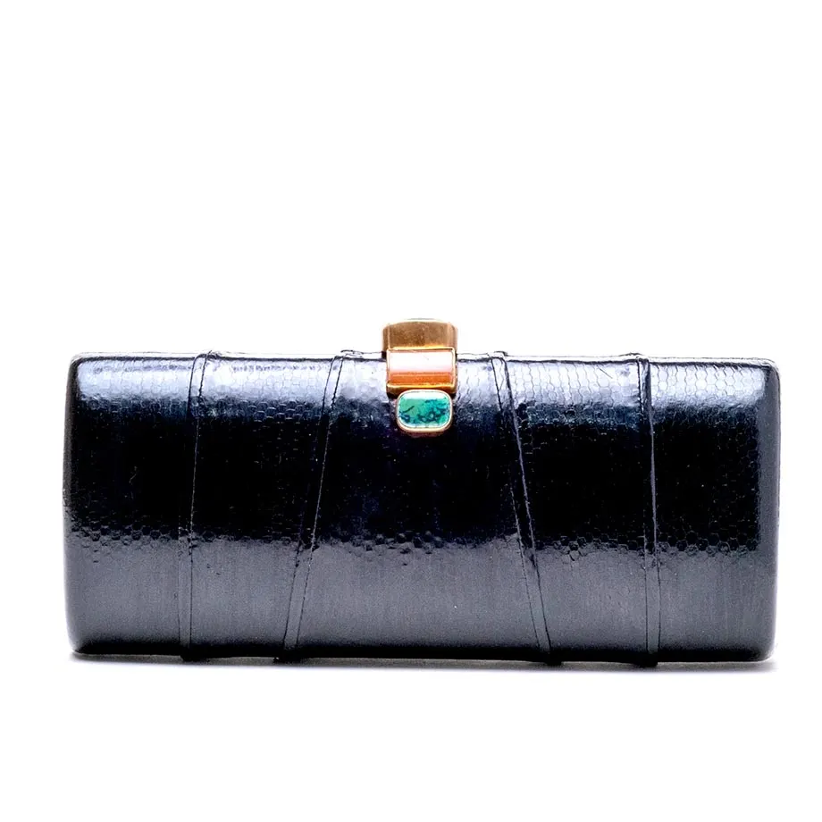 Rita Snakeskin Clutch, image 1