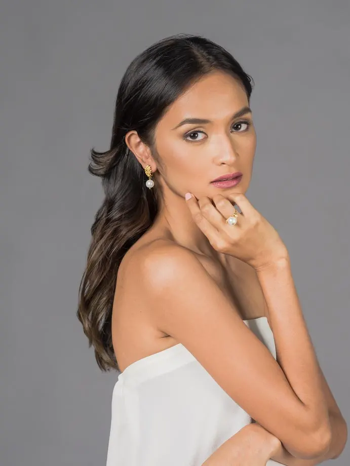 Estela Rosita Pearl Drop Earrings, image 3