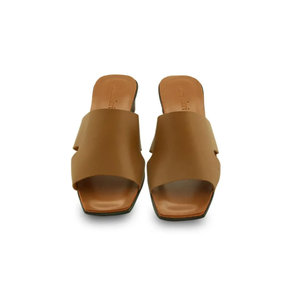 Nicola the Modern Bakya in Golden Tan, image 1