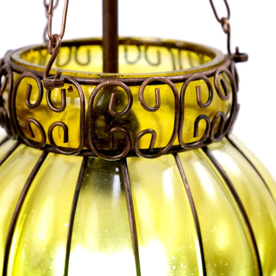  Cone Shaped Blown Glass Hanging Pendant , image 2