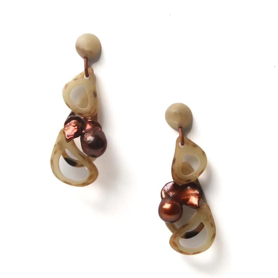 Cara Earrings (Pearl), image 4