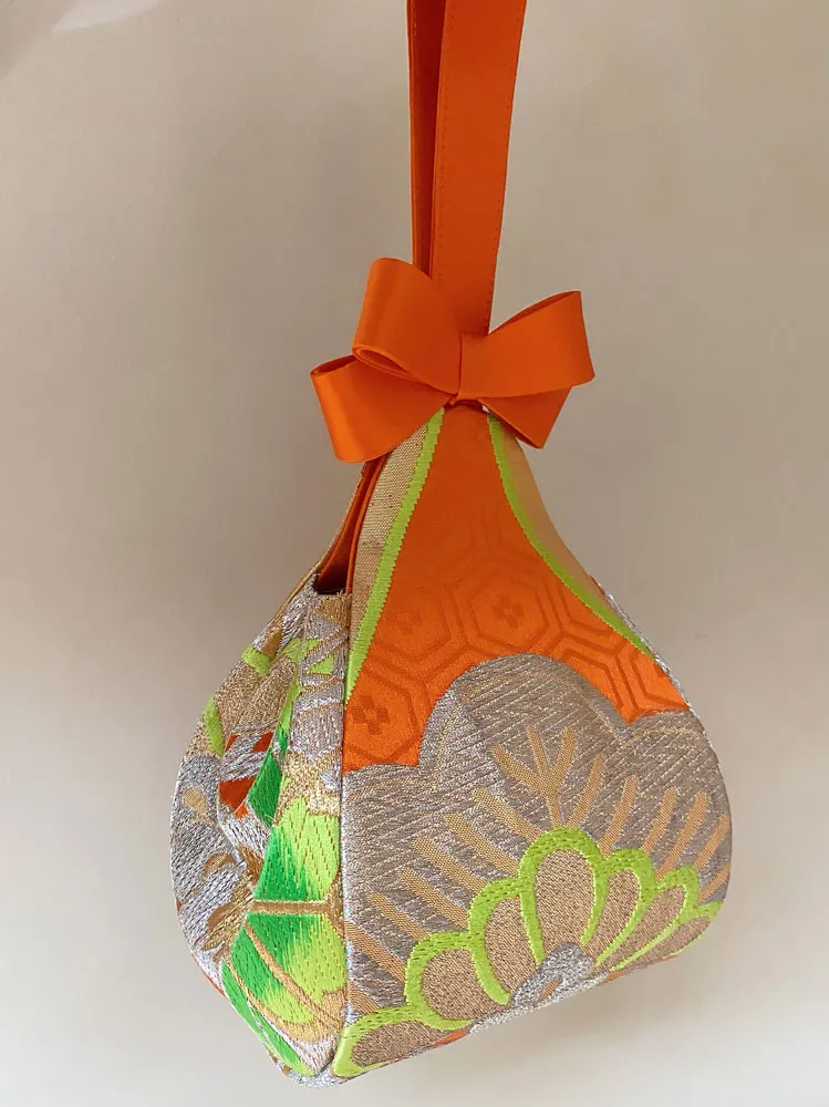 Mandará orange Teardrop Clutch, image 1