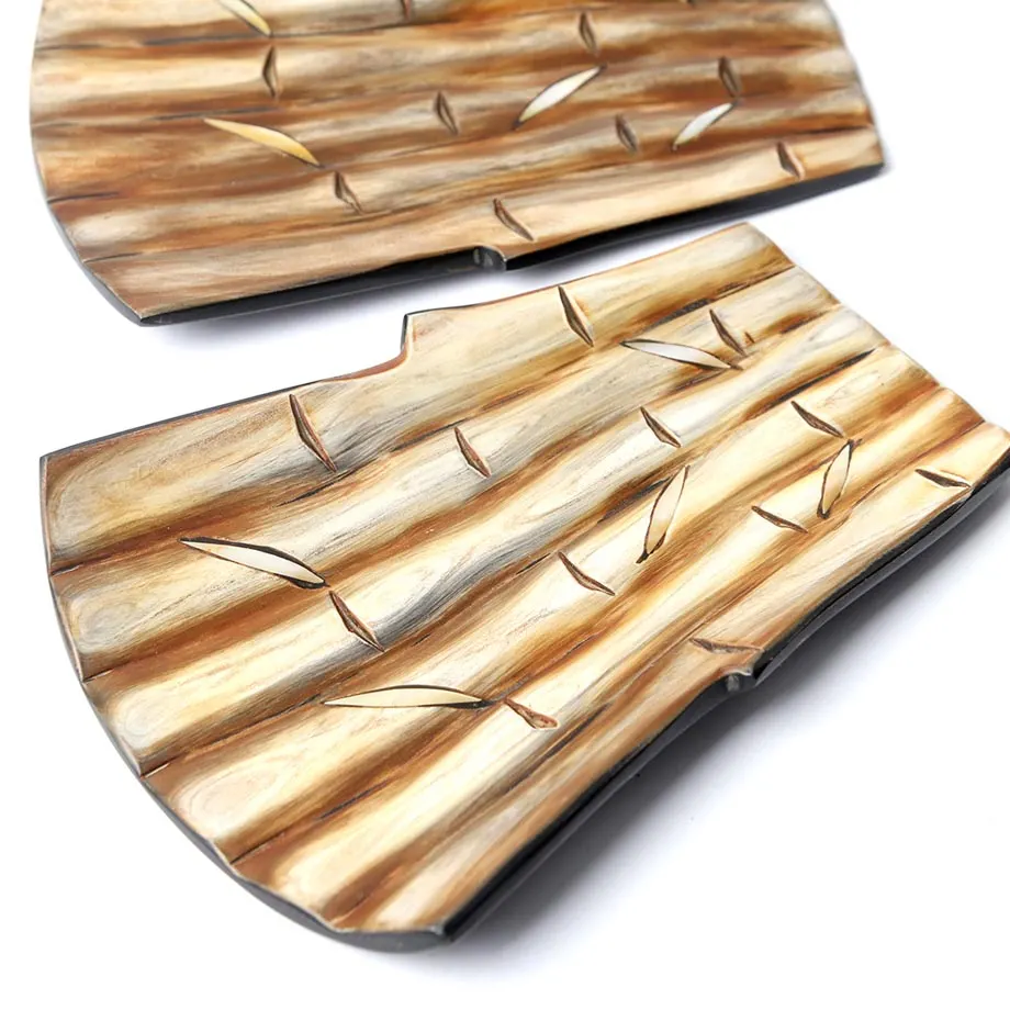 Spoon Rest Brownish Bamboo Design, image 4