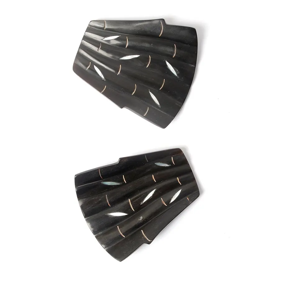 Spoon Rest Black Bamboo design , image 4