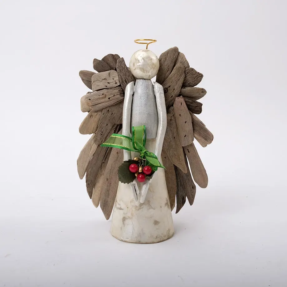 S2 Standing Angel with Driftwood Wings, image 5