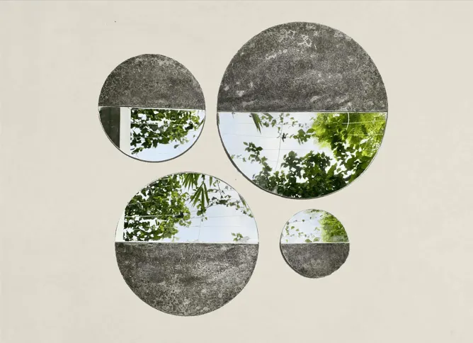 S/4 Circular Accent Mirror - Silo Studios Collection