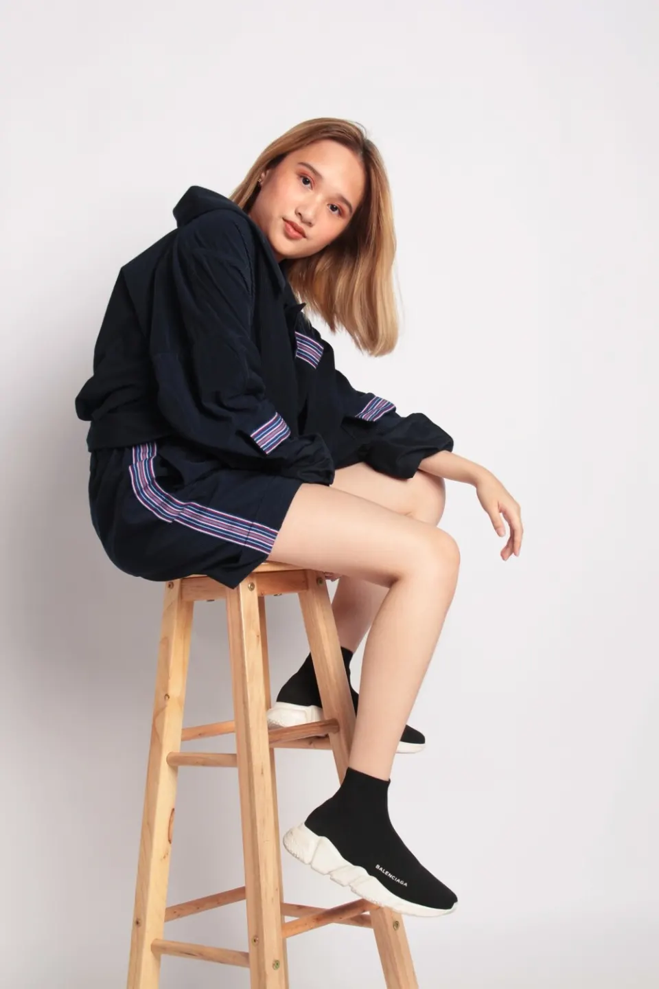 Chiny Zero Waste Jacket in Asul, image 4