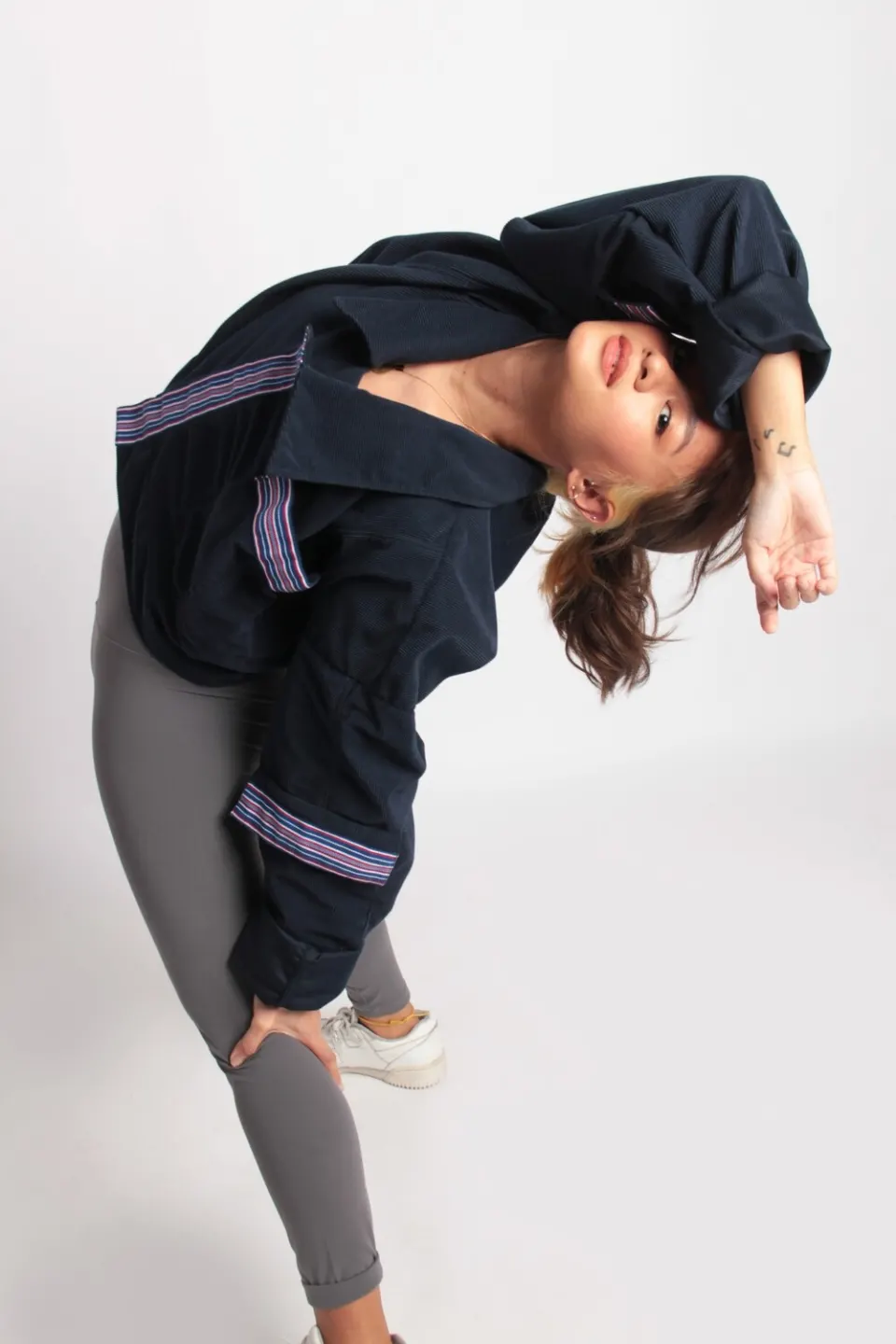 Chiny Zero Waste Jacket in Asul, image 2