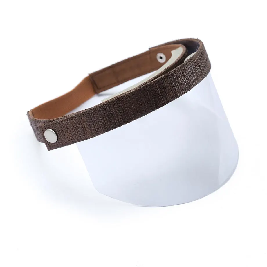 GOGGLES IN RAFFIA + FACE SHIELD (BROWN), image 1