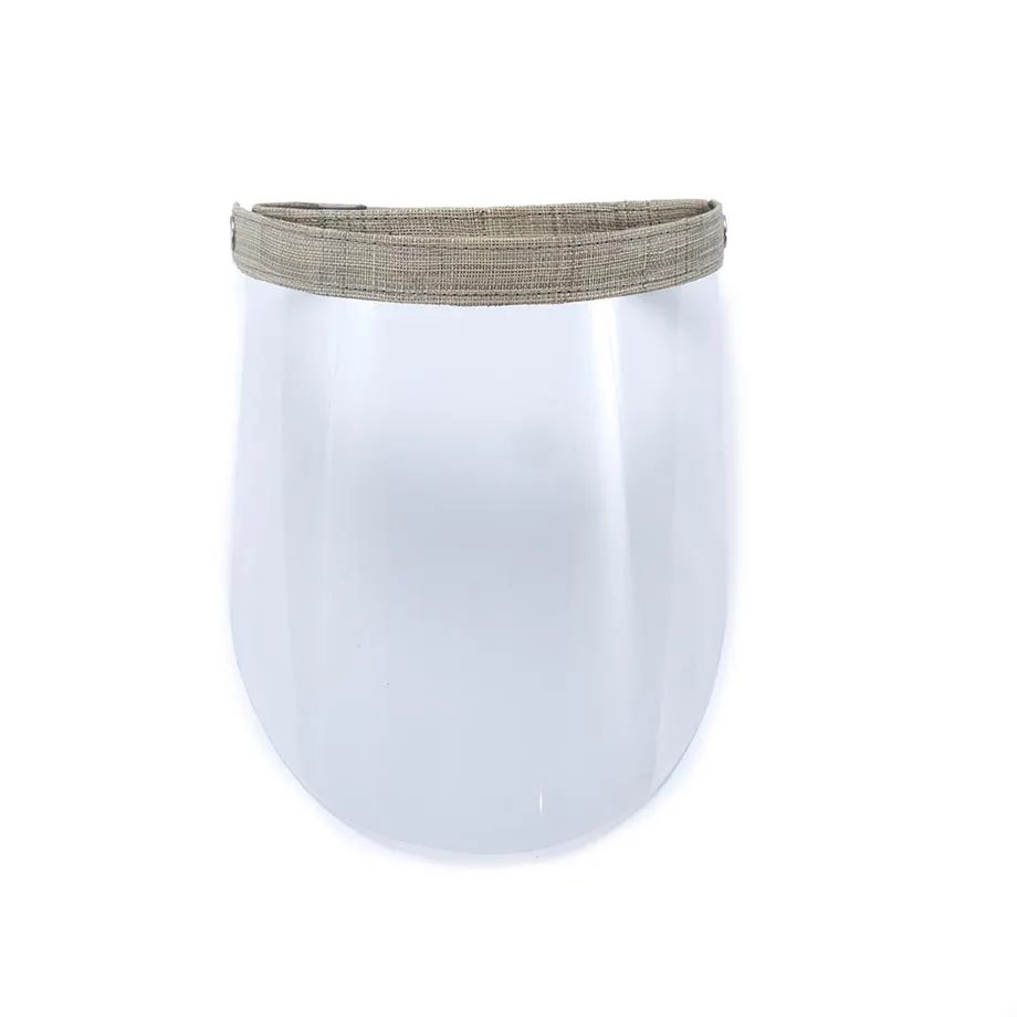 RAFFIA FACE SHIELD (GRAY), image 4