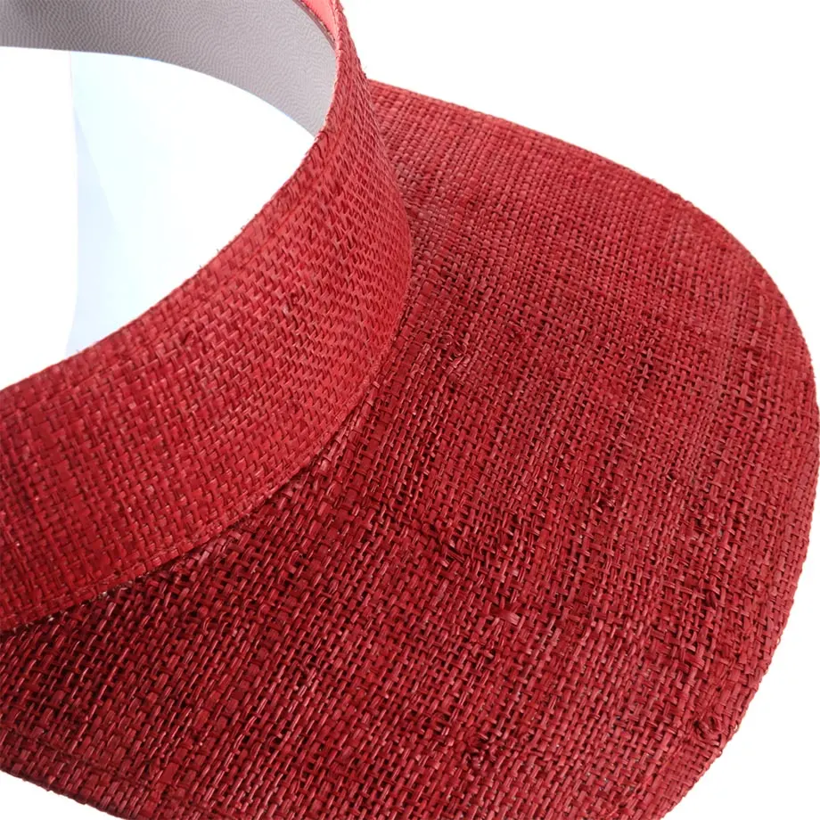 RAFFIA VISOR + FACE SHIELD (RED), image 5