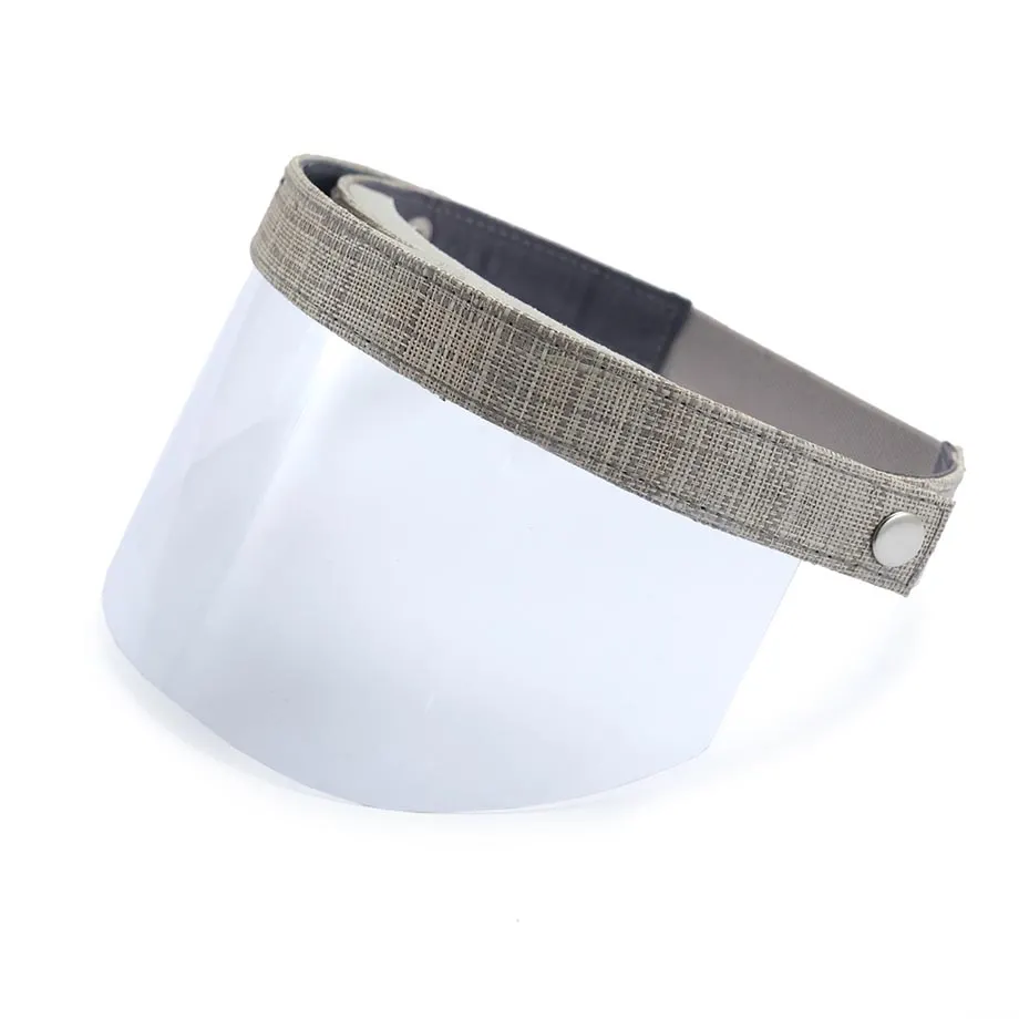 GOGGLES IN RAFFIA + FACE SHIELD (GRAY), image 3