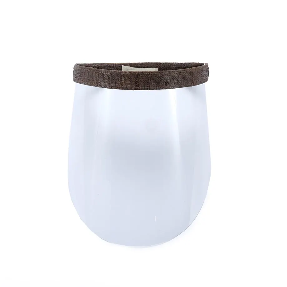 RAFFIA FACE SHIELD (BROWN), image 2