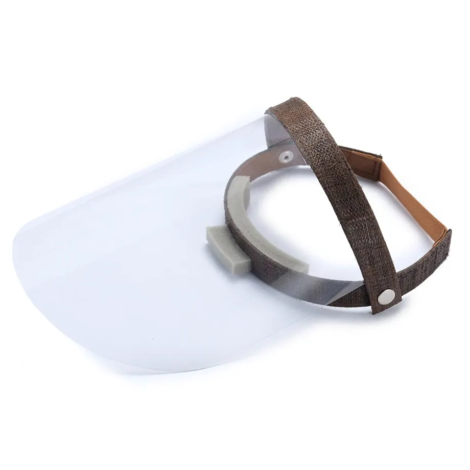RAFFIA FACE SHIELD (BROWN), image 3