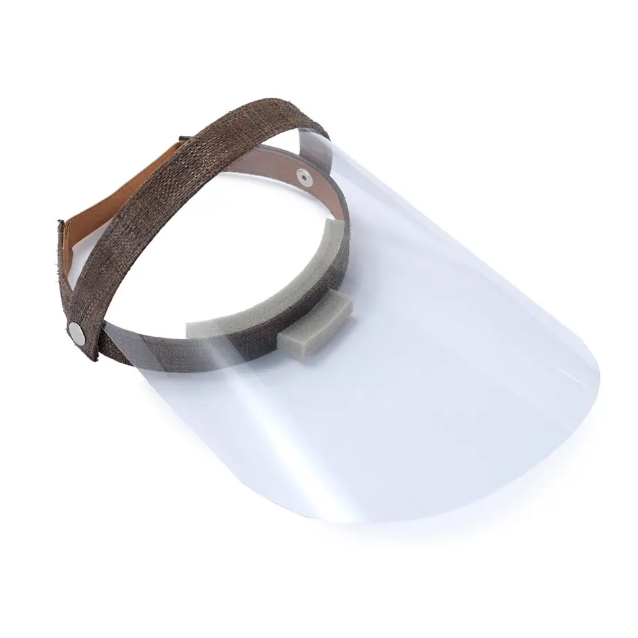 RAFFIA FACE SHIELD (BROWN), image 1