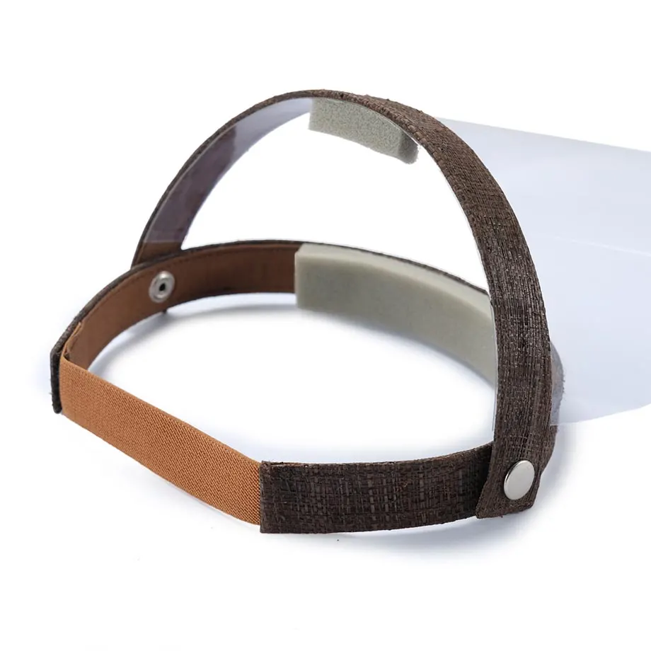 RAFFIA FACE SHIELD (BROWN), image 4