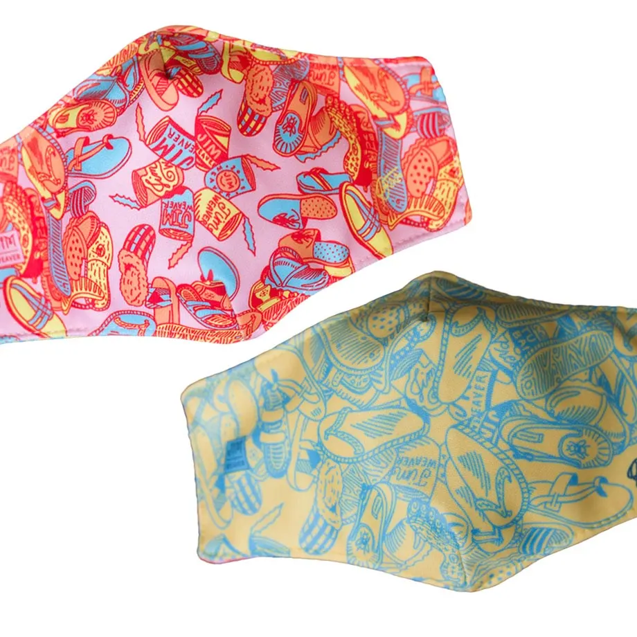 Pink Tsinelas Reversible Face Mask