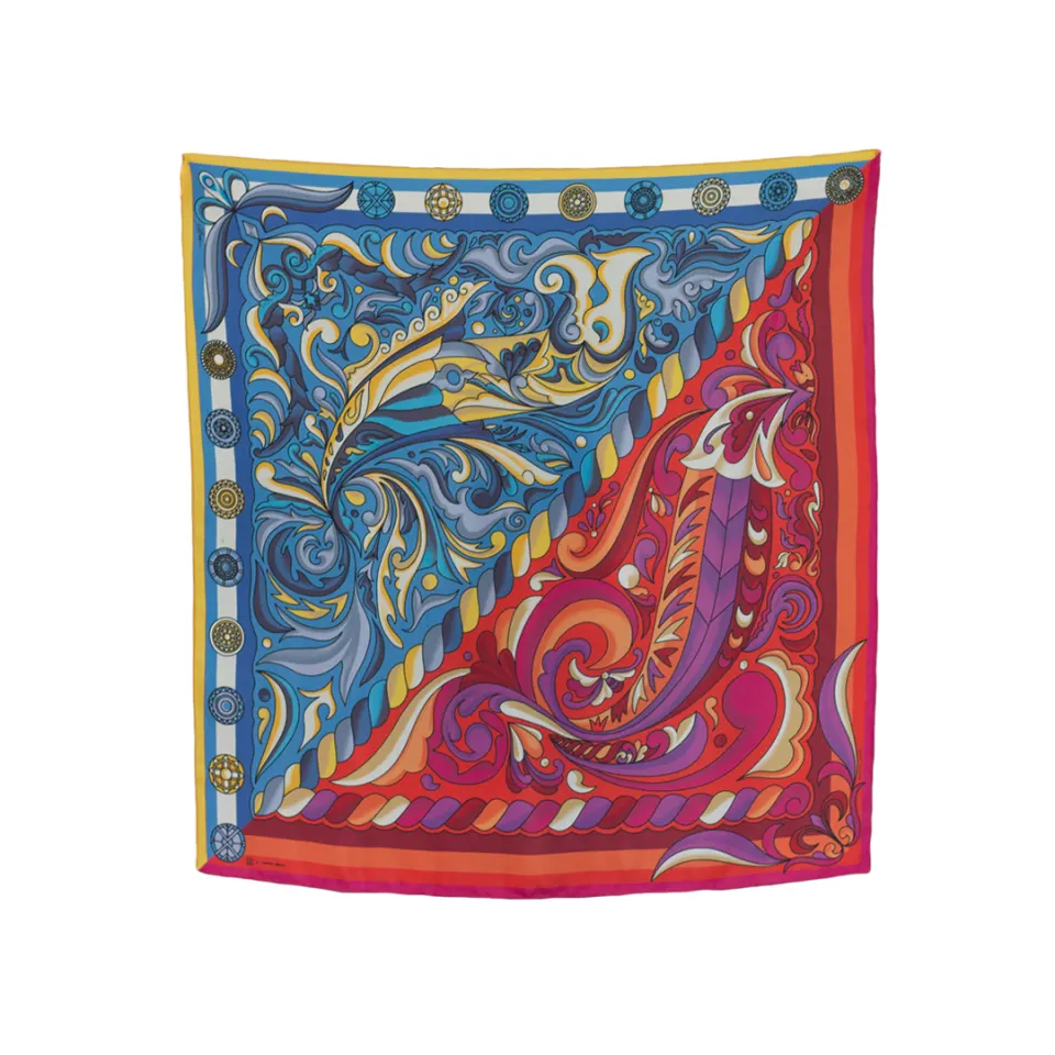 JIM Weaver Designs x Francis Libiran: Fire and Ice Scarf and Mask Set, image 1