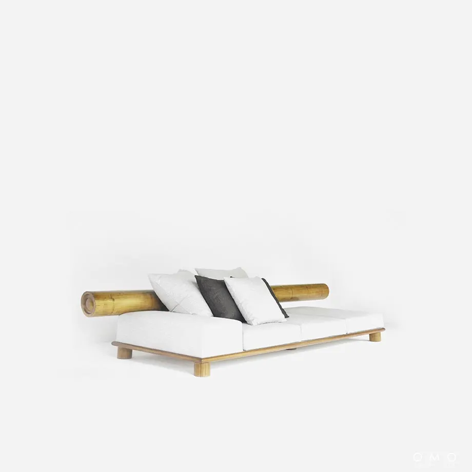 Bamboo Sofa (long), image 1