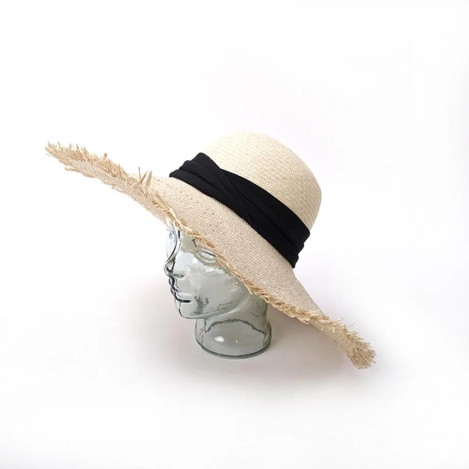 Lady’s Raffia Fringe Hat (HT17-0909), image 3