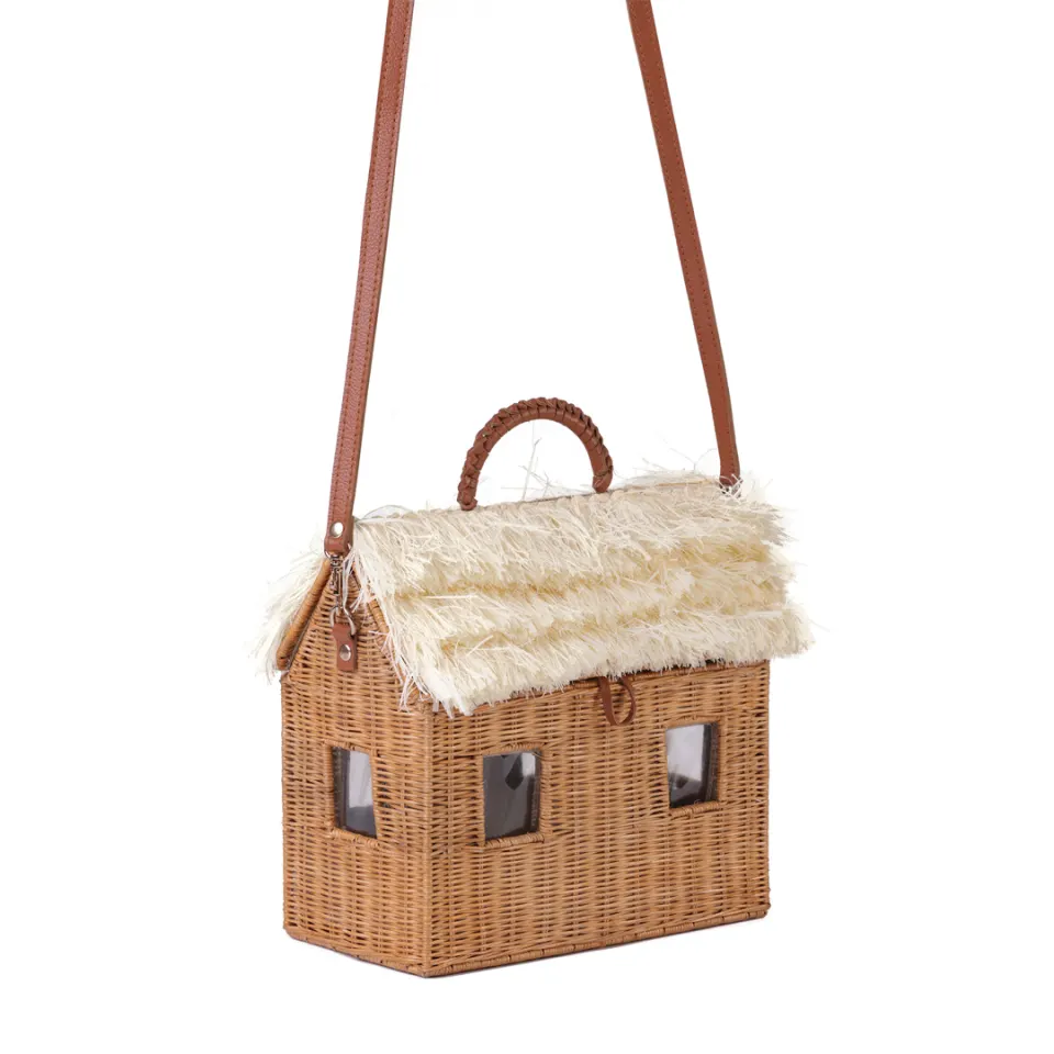OM17-1161 RATTAN NIPA HUT BAG, image 2