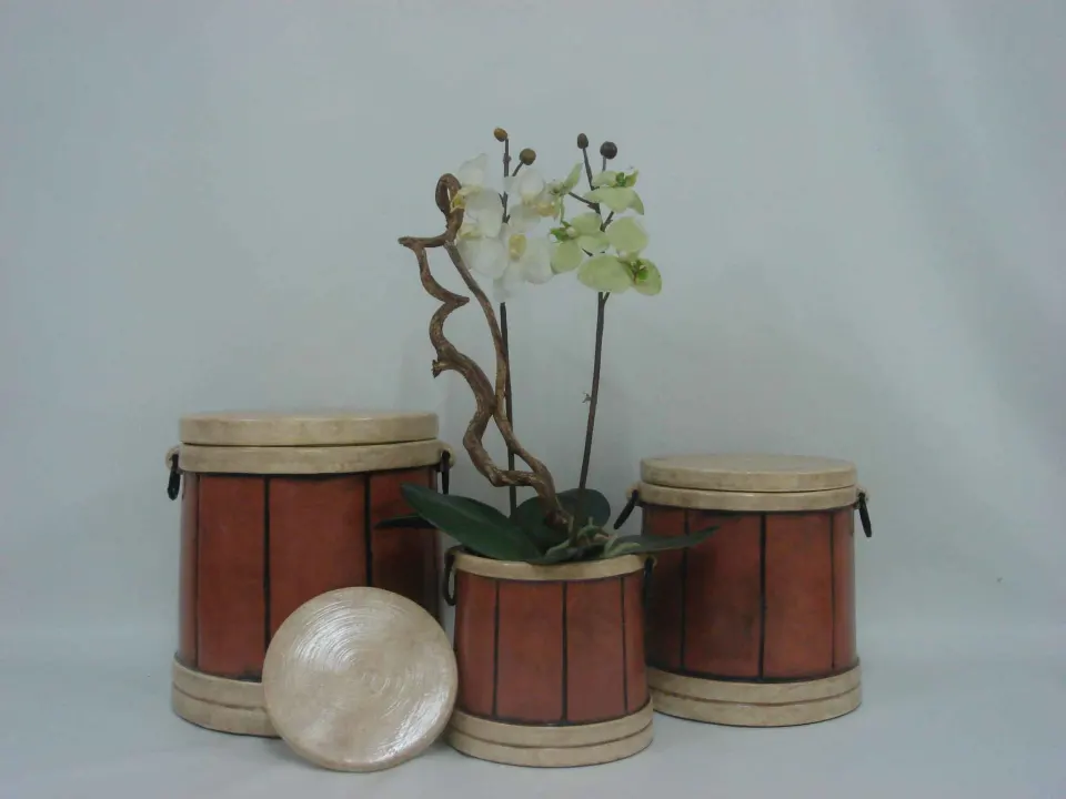 L& G Village Pottery Planters, image 2