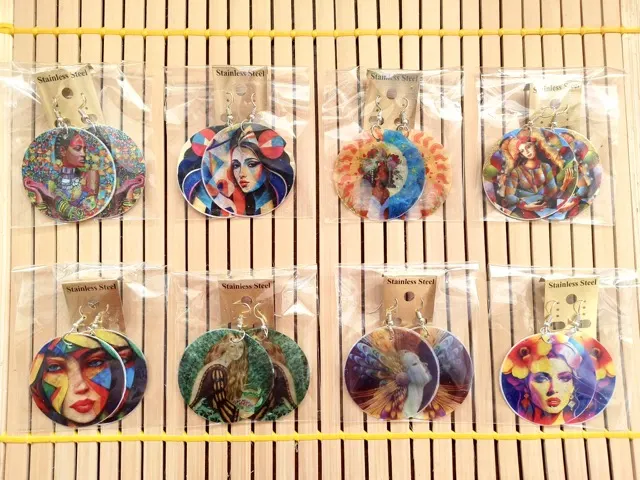 Capiz Shell Earrings, image 4