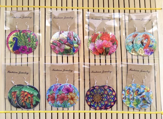 Capiz Shell Earrings, image 2