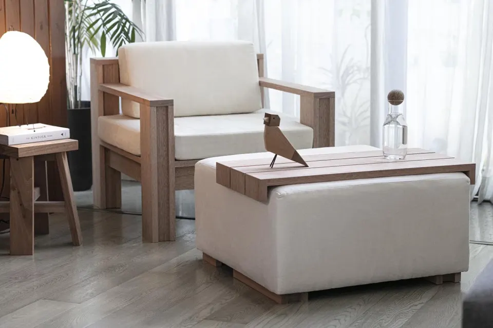 Plank Ottoman, image 2