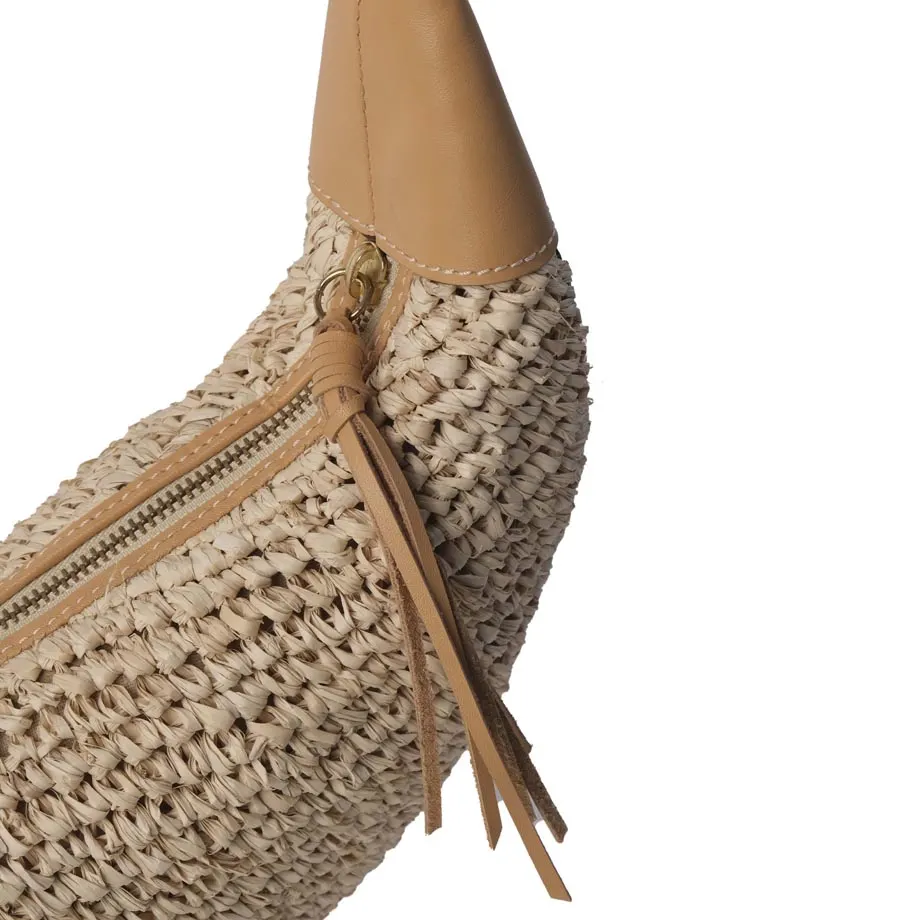 Crochet Raffia Halfmoon, image 3