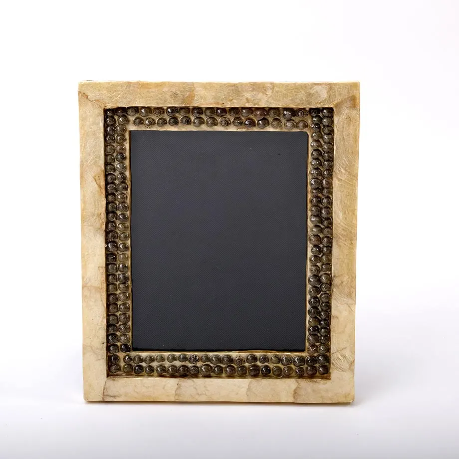 Smoked capiz photo frames with shell, image 4