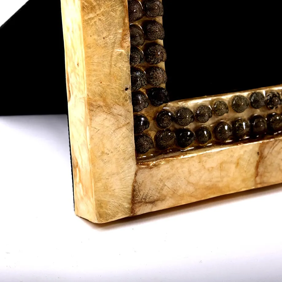 Smoked capiz photo frames with shell, image 5