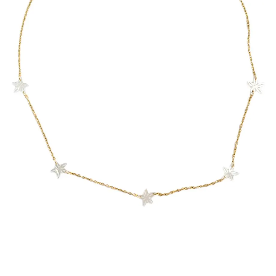 Cinque Santan Necklace in Ivory