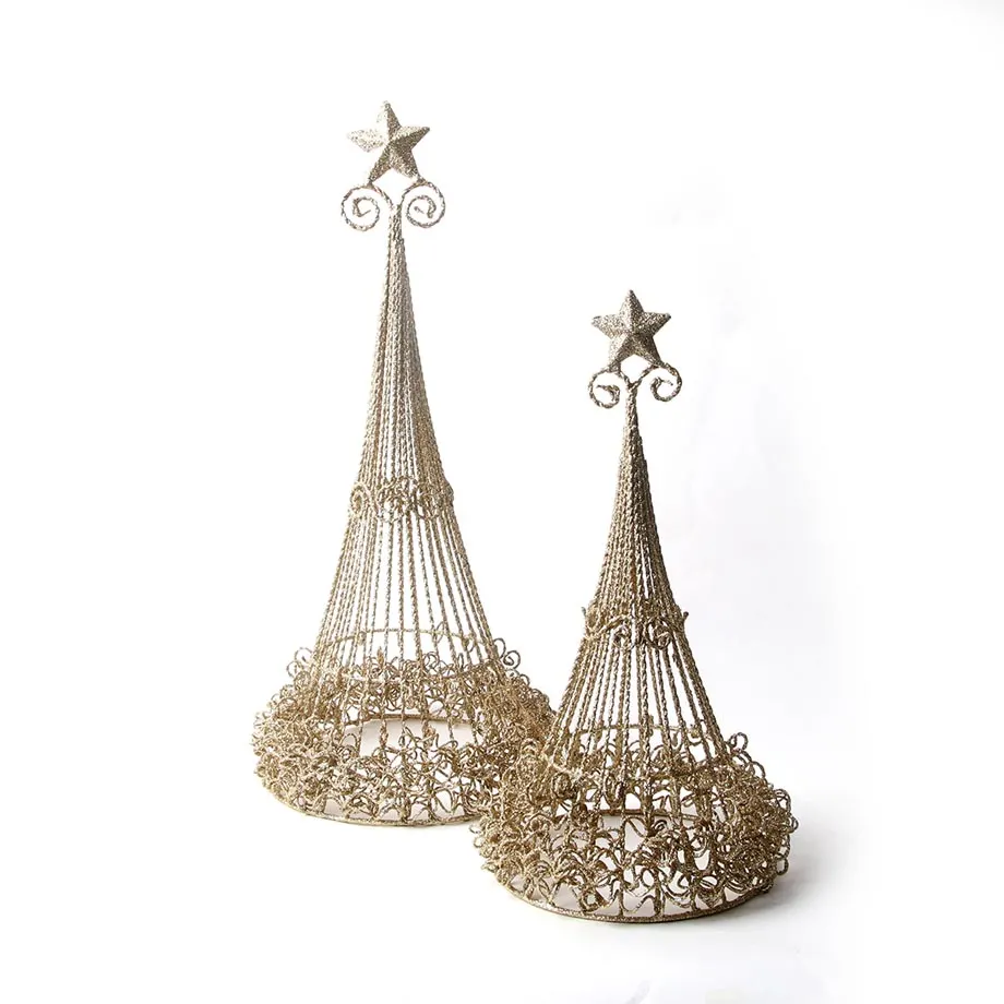 Christmas Angels and Christmas Tree (Wire), image 1
