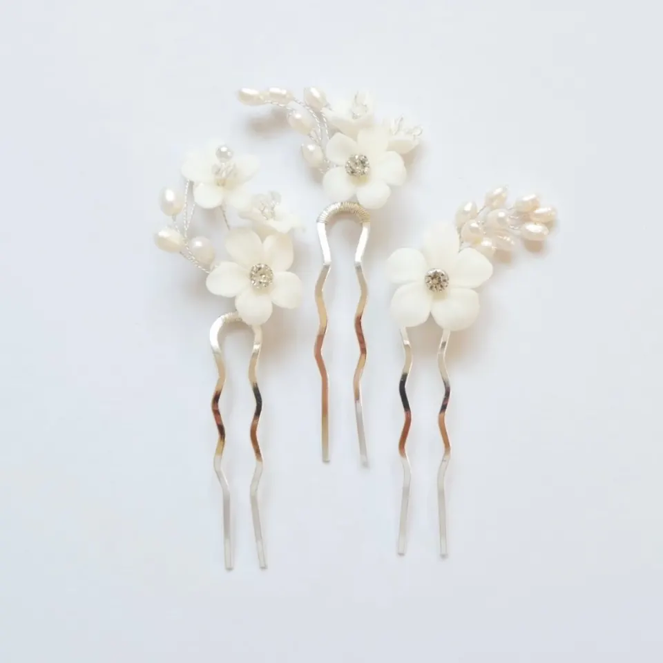 Sampaguita Luxe 3-piece Hair Slides Set