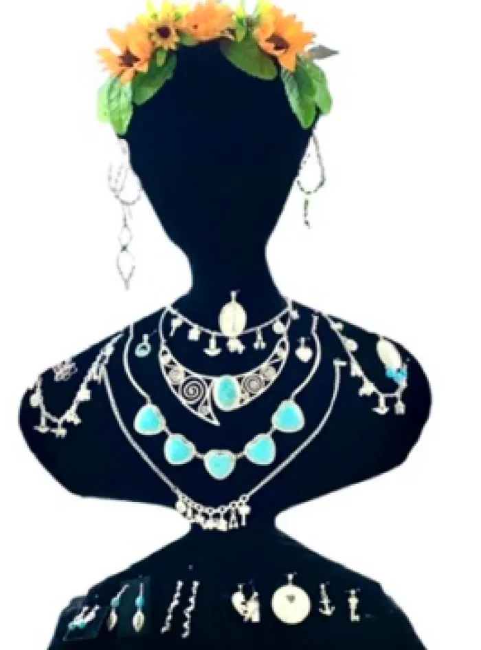 Collection of sterling silver jewelry, image 1