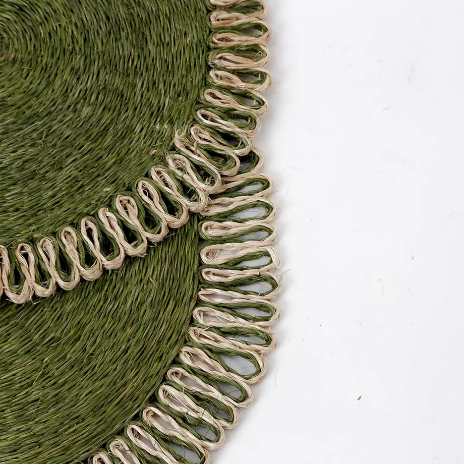 Round Coaster Braid Placemat with Loop Border, image 2