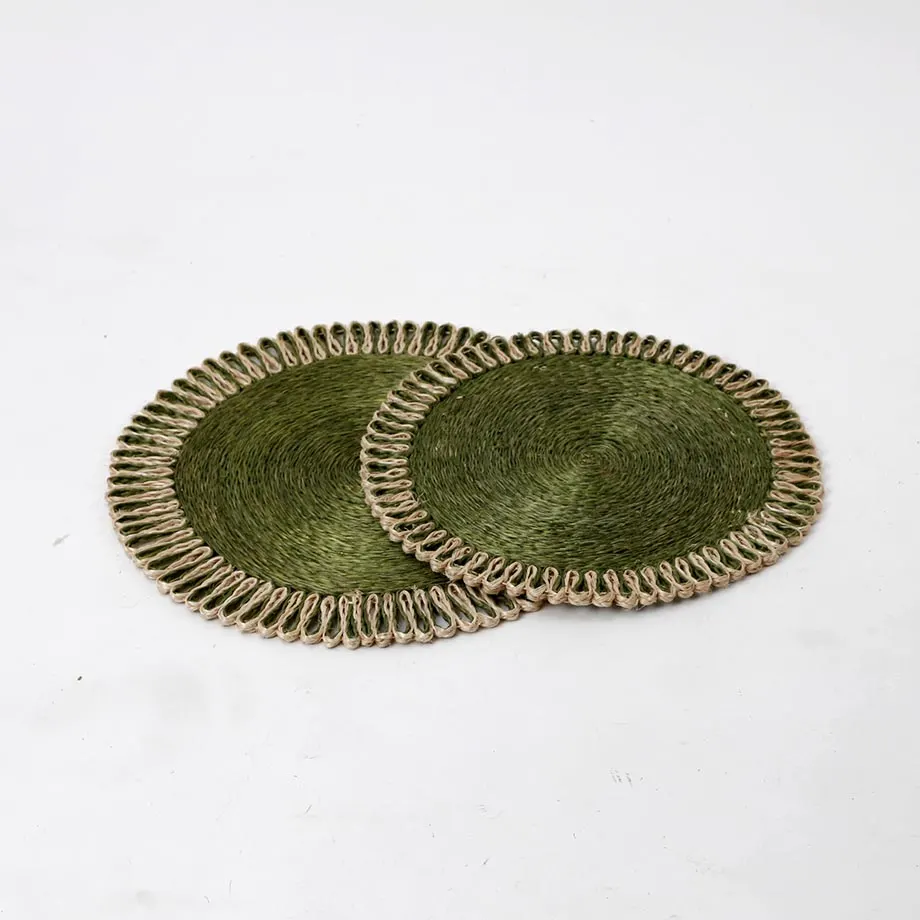 Round Coaster Braid Placemat with Loop Border, image 3