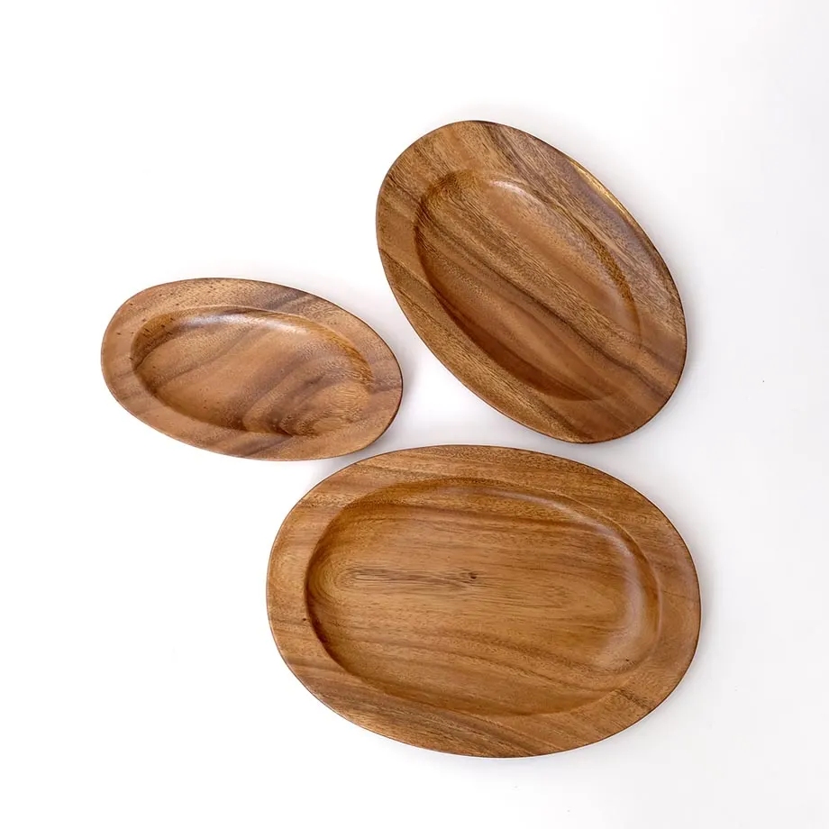 Acacia Oval Serving Tray (MF-001), image 1