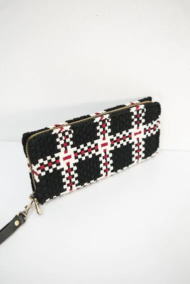 Cheska Wallet Plaid Noir, image 1