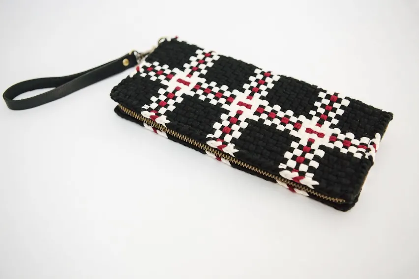Cheska Wallet Plaid Noir, image 2