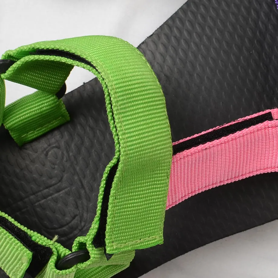 12mm Sporty Sandals in Tri-color (Green), image 3