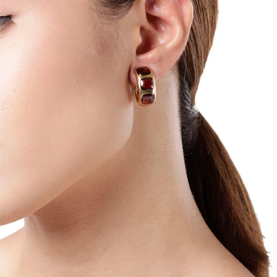 Vintage Pomellato Hinged Hoop Earrings , image 2