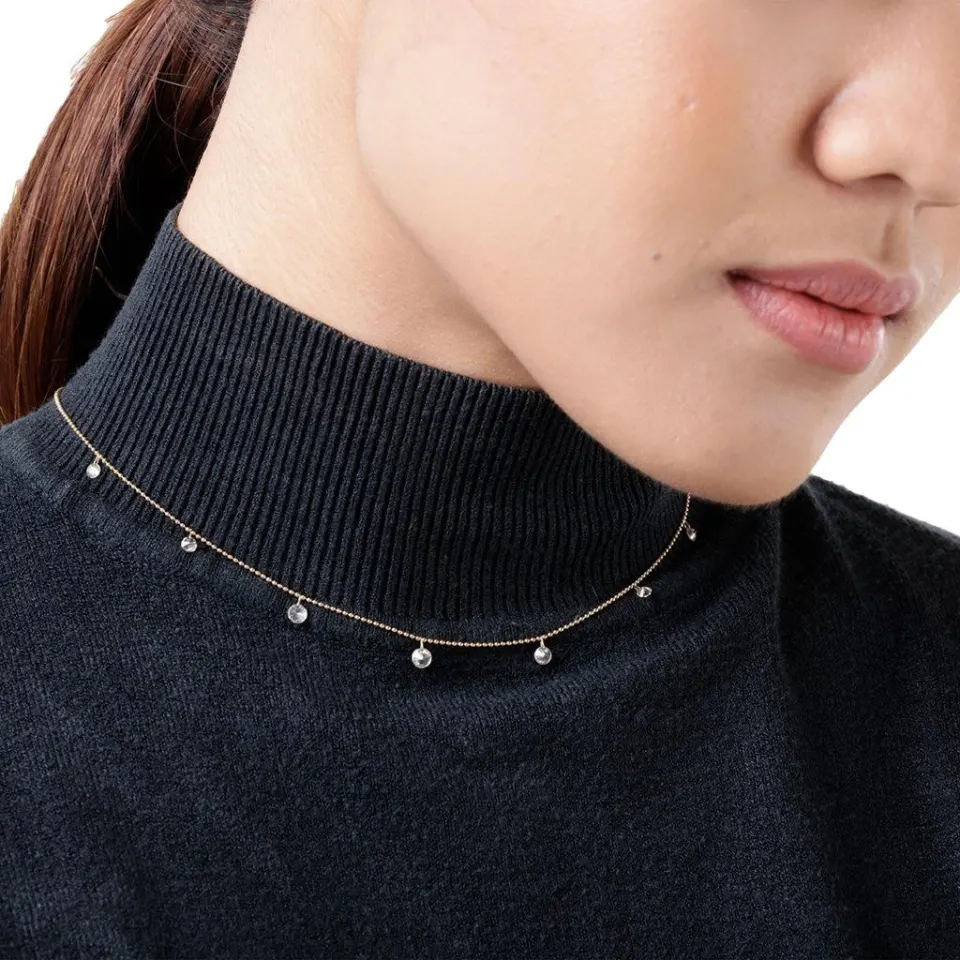 Seven Diamond Hanging Necklace , image 5