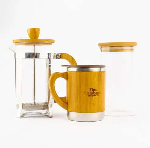 Eco-friendly Coffee Set Buddy [Coffe Press + Mug + Jar ] 